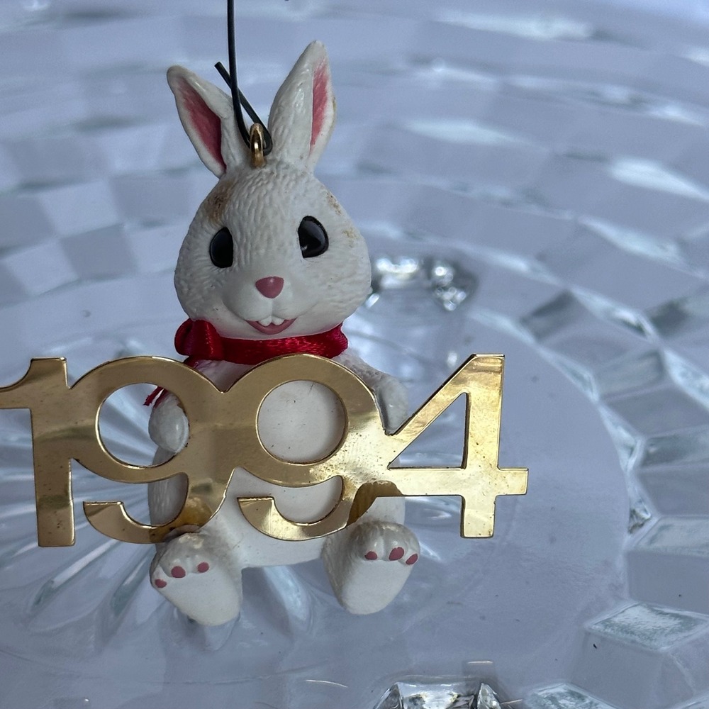 Hallmark Keepsake Ornament 1994 Collector's Series Bunny Rabbit Fabulous Decade